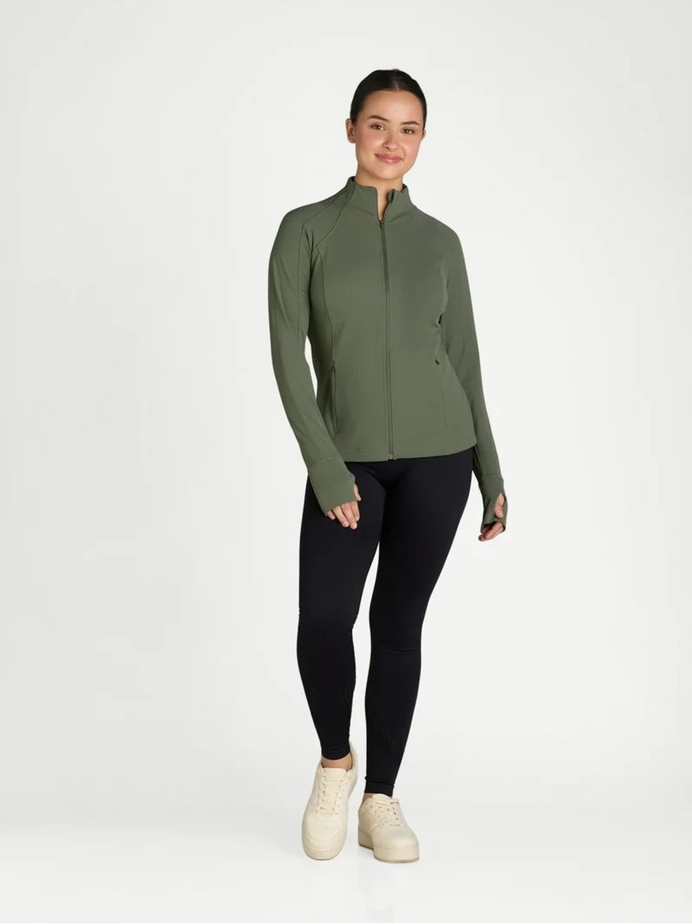 Avia Women's SoftSculpt Zip Up Active Jacket, Size L